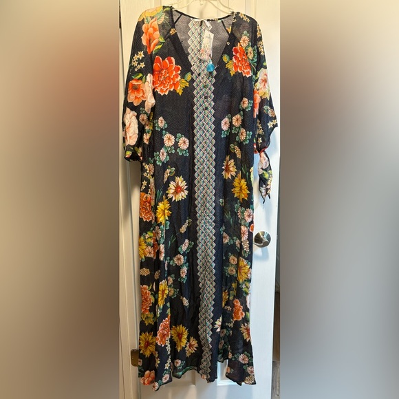 Johnny Was new with tags sheer dress size S will fit M - Picture 2 of 6